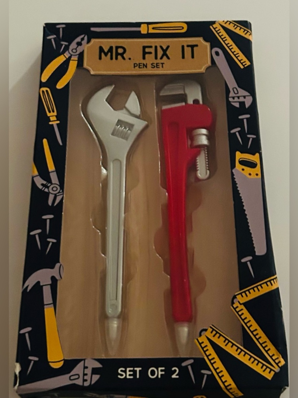 New Mr. Fix It Eccolo Pen Set 2 Novelty Pens Handyman Tools Father’s Day Dad